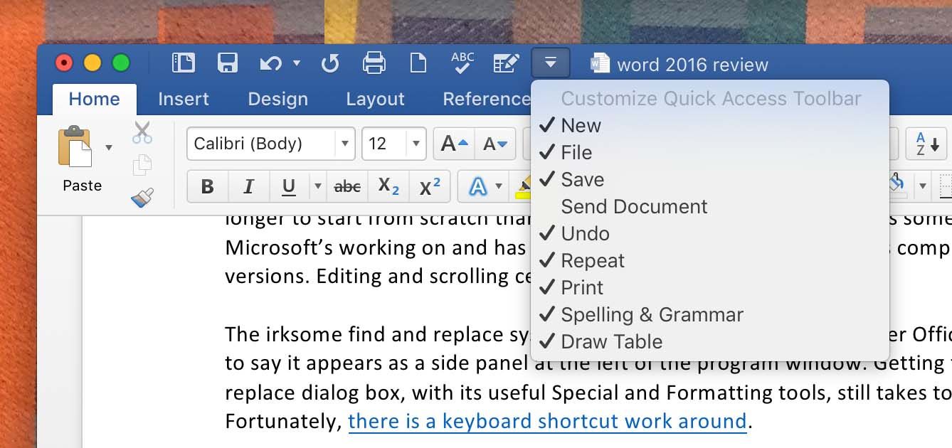 outlook 2016 for mac zoom